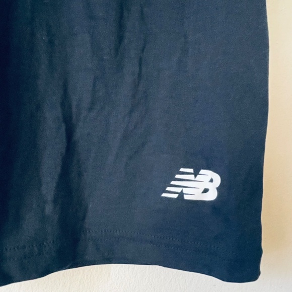 New Balance S Navy Blue Mesh Insert T-shirt - Picture 2 of 7